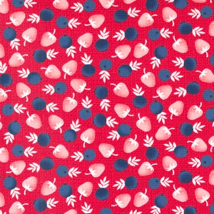 Berry Basket Cranberry from Berry Basket Collection by April Rosenthal for Moda Fabrics