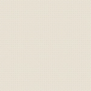 May include: A repeating pattern consisting of small, evenly spaced black dots arranged in a grid formation against a solid, light cream-colored background. The design features a consistent, geometric layout with uniform spacing between each individual dot.
