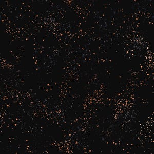 May include: A seamless pattern featuring a dark background with scattered speckles in shades of peach, gray, and white. The design has a speckled, dotted texture, creating a celestial or abstract effect. The pattern is suitable for various applications.