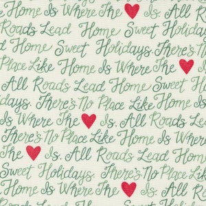 Holiday Greeting Snowy White from Harvest Wishes Collection by Deb Strain for Moda Fabrics