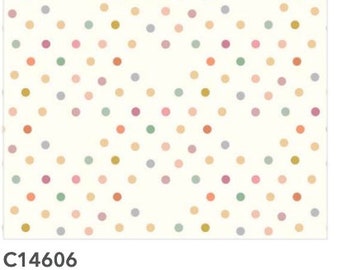 Dots Cream Multi from BloomBerry Collection by Minki Kim for Riley Blake Designs