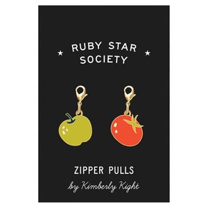 Ruby Star Society Zipper Charms Season 2 Variety of Sets B. Apple and Tomato