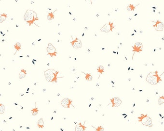 Berry Sprouts Cream from BloomBerry Collection by Minki Kim for Riley Blake Designs
