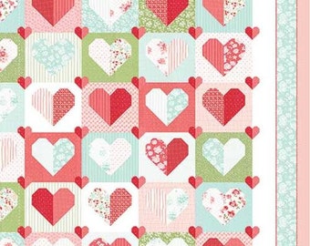 Heartfelt Quilt Pattern by Thimble Blossoms for Moda Fabrics