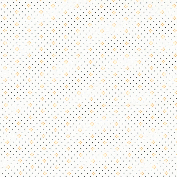 Eyelet Ivory Pumpkin from Eyelet Basics Collection by Fig Tree and Co for Moda Fabrics