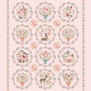 Wildwood Panel from Wildwood Dwellings Collection by Sheri McCulley for Poppie Cotton