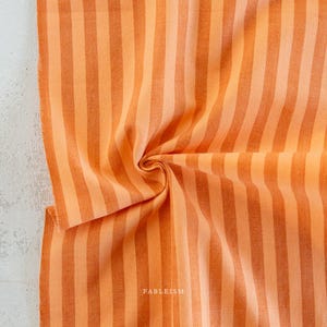 Tangerine from Sun Stripes Woven Collection by Fableism