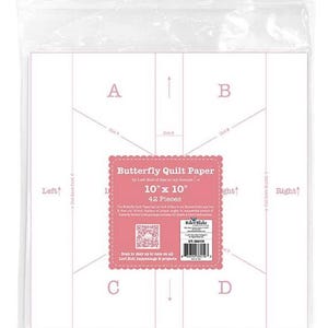 10" Butterfly Quilt Paper Pattern by Lori Holt for Riley Blake Designs