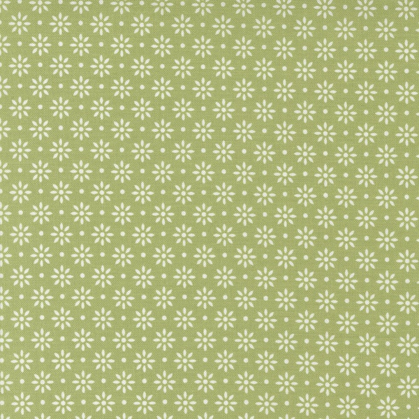 Daisy Dot Chartreuse from Emma Collection by Sherri & Chelsi for Moda Fabrics