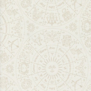 Brume du zodiaque céleste de la collection Starry Sky par April Rosenthal pour Moda Fabrics