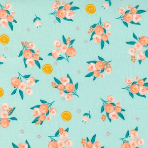 Ditsy Floral Soft Aqua from Sew Wonderful Collection by Paper + Cloth for Moda Fabrics