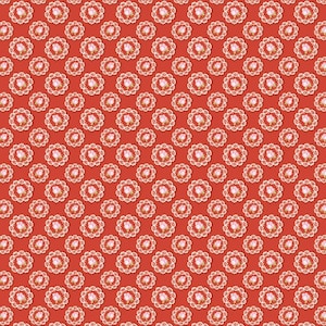 Doily Red from Market Day Collection by Amy Jordan for Poppie Cotton