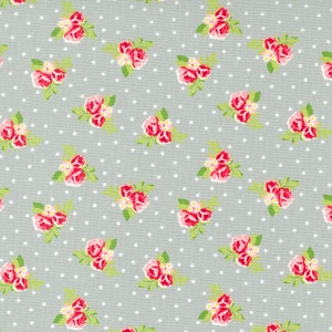 Tiny Flowers Stone Granite from Berry Basket Collection by April Rosenthal for Moda Fabrics