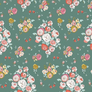 Rose Nosegay Lodge Pole from SunsetRidge Collection by Minki Kim for Riley Blake Designs