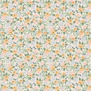 Garden Party Rosa Cream from Easter Collection by Rifle Paper Co for Cotton + Steel