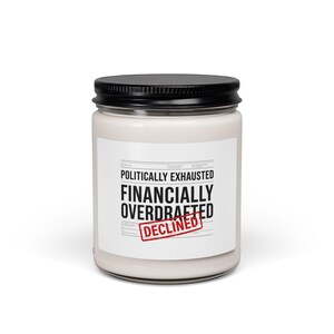 Ökonomisch überzogene Kerze Duftkerze Sojakerze Lebenshaltungnotfall Kassenlösung ästhetisch