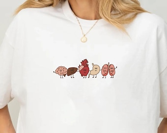 Organvänner T-shirt | Anatomi-tröja | Läkarstudentgåva