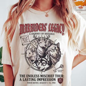 Marauders Legacy Tour Tee, Comfort Colors® Pottery Shirt, 70s Retro Fan Graphic