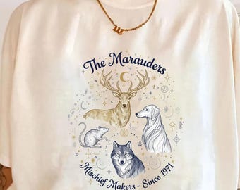 70s Wizards Marauders Tee; Comfort Colors |Subtle HP Shirts