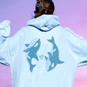 Orca Whale Hoodie: Beachy Preppy Sweatshirt - Ocean Girl Style