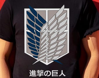 Attack on Titan Graphic Tee, Anime Manga Shirt