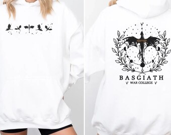 Sweat à capuche Fourth Wing : sweat-shirt Basgiath War College Dragon Rider