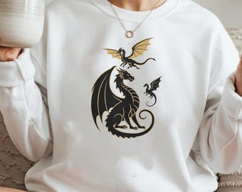 Fourth Wing Basgiath Dragons Crewneck | Dragon Rider Academy Sweater