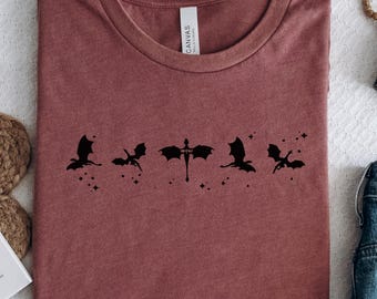 Fourth Wing T-Shirt: Basgiath War College Dragon Shirt