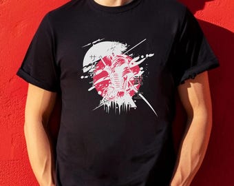 Samurai T-Shirt: Japanese Warrior Anime Graphic Tee