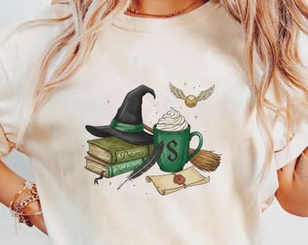 Green Wizard House Shirt | Potions & Magic Graphic Tee
