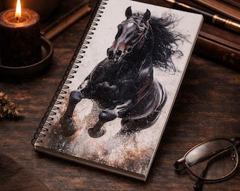 Power of Freedom – Horse Notebook Handmade Vintage Notebook – Antique Style Journal – Writer's Diary – Unique Gift