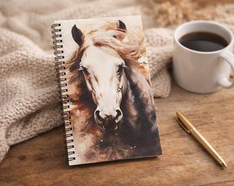 Horse Diary | Handmade Notebook for Horse Lovers | Journal for Thoughts & Dreams | Horse Gift | "Soul of the Wind"