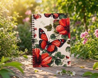 Days in the Garden of My Heart | Handmade Flower Journal | Creative Notebook for Thoughts & Dreams | Special Gift