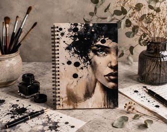Between Shadow and Truth – Artistic Notebook A5 | Handmade Journal for Thoughts & Self-Reflection | Special Gift