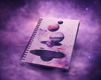 Dreaming Among the Stars | Handmade Space Journal | Creative Notebook for Thoughts and Dreams | Special Gift