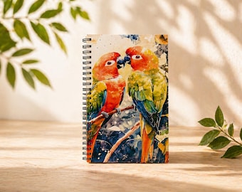 Colors of Togetherness – Parrot Diary Handmade Diary Notebook – Travel Writing Journal