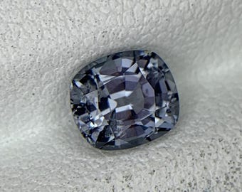 1.51 CT Grey Spinel Cushion Cut Natural Gemstone Sri Lanka Loose Collector Jewelry Gift