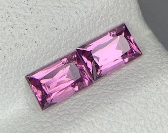 1.15 CT Intense Pink Rose Garnet Matching Pair Natural Gemstone for Jewelry Making Gift