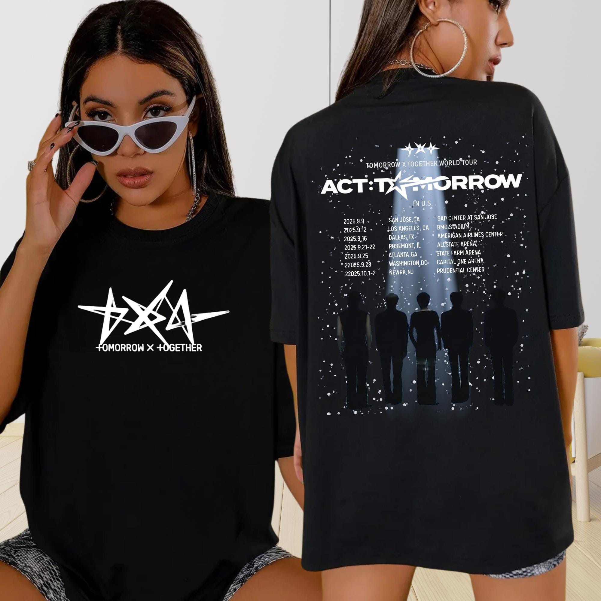 アイドル TXT TOGETHER CROP T-SHIRT TXT - TOMORROW X TOGETHER WORLD TOUR ACT : PROMISE OFFICIAL
