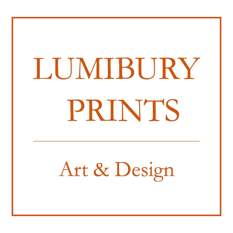 Lumibury Prints Logo - Elegant digital art and printable wall decor brand specializing in high-quality digital oil paintings and seasonal wall art.