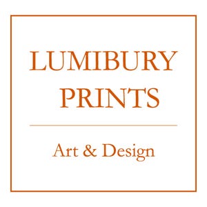 Lumibury Prints Logo - Elegant digital art and printable wall decor brand specializing in high-quality digital oil paintings and seasonal wall art.