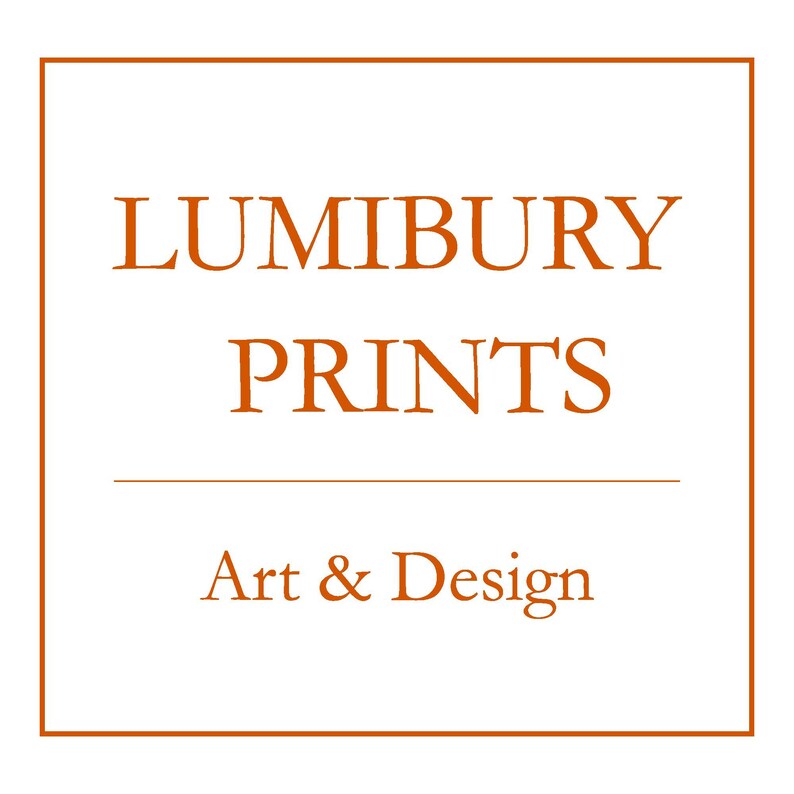 Lumibury Prints Logo - Elegant digital art and printable wall decor brand specializing in high-quality digital oil paintings and seasonal wall art.