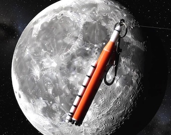 SLS-Schlüsselbund (Schlüsselanhänger mit drehbarem Karabinerhaken) der NASA