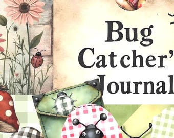 Kit de diario basura de Bug Catcher: Clipart interactivo de bosque (descarga digital, archivos PDF y PNG)