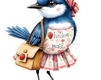 Clipart de animales victorianos: PNG estilo Beatrix Potter para revistas (descarga digital, uso comercial)