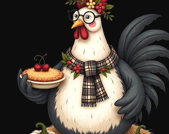 Paquete de imágenes prediseñadas de animales para el Día de Acción de Gracias otoñal, PNGs acogedores de otoño para manualidades, decoración, pastel de calabaza