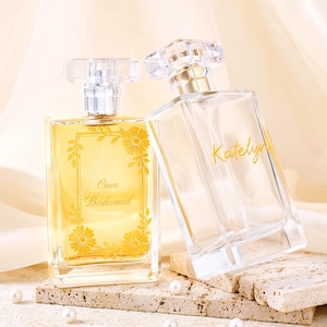 Custom Refillable Perfume Bottle for The Bride, Personalised Refillable atomizer bottle, Wedding Day Keepsake