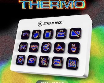 Stream Deck Icons | Thermo | Streaming Assets | Elgato | Twitch | Youtube | Productivity