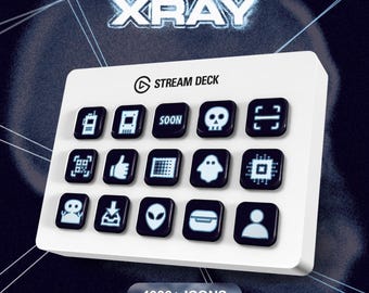 Stream Deck Icons | X-ray | Streaming Assets | Elgato | Twitch | Youtube | Productivity