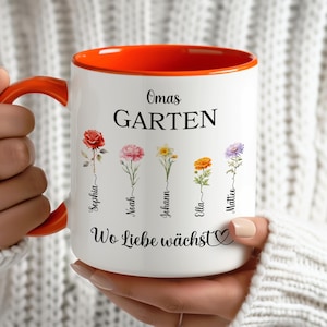 Grandma gift ceramic mug personalized Mother&#39;s Day gift Personalized gift Grandma Personalized mug Grandmother gifts